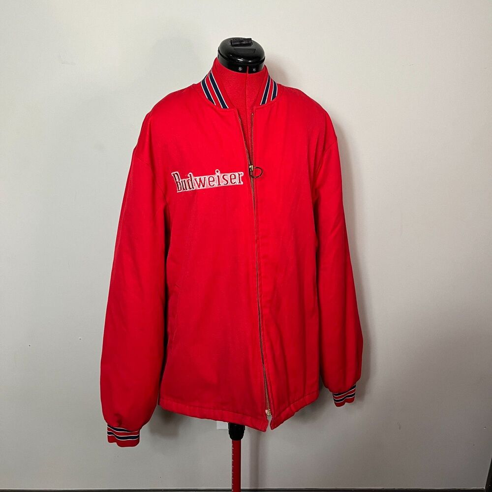 Vintage Budweiser Insulated Jacket with Removeable Lining Size XXL